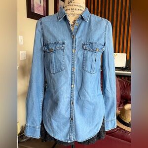Dynamite Soft Denim Colored Long Sleeves Size XS